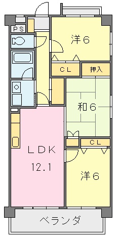 アヴニール小坂の間取り