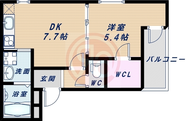 フジパレス我孫子前駅西II番館の間取り