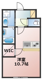 熊本県熊本市中央区出水４（アパート）の賃貸物件の間取り