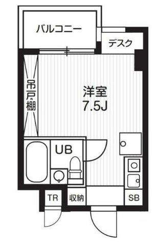 横浜市都筑区荏田南のマンションの間取り