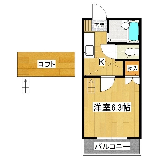 桂コーポ久保台の間取り