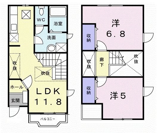 ヴィラ　アルページュの間取り