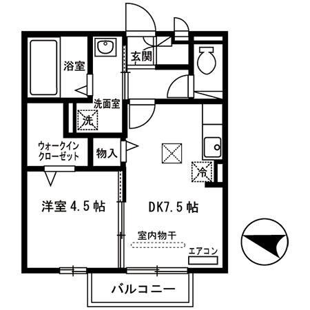 フェリーチェ小雑賀　Ａ棟の間取り