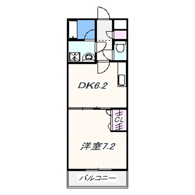 泉佐野市葵町のアパートの間取り