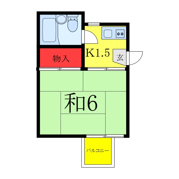 北区上十条のアパートの間取り