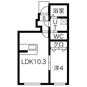 クレスト尼沼B棟の間取り