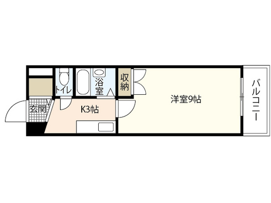 広島市東区光町のマンションの間取り