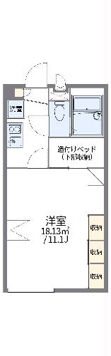 レオパレスグランアルブルの間取り