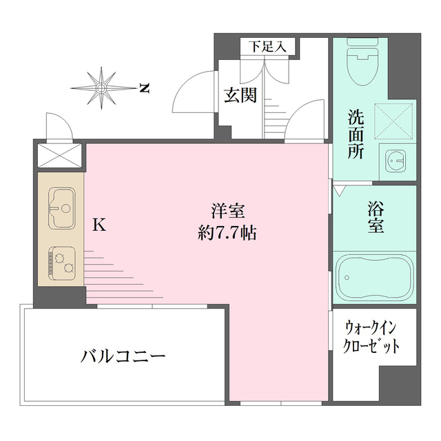 ＥＲ　ＣＯＵＲＴ王子公園の間取り