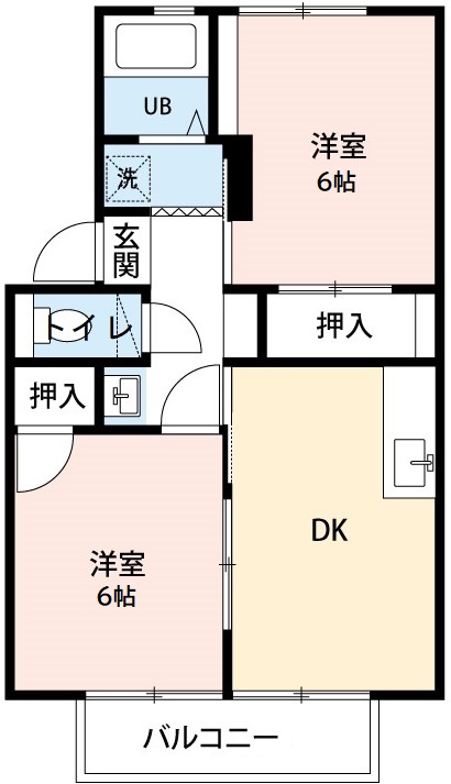 アーバンライフ横落 Aの間取り