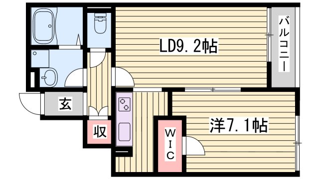 【レオネクスト輝の間取り】