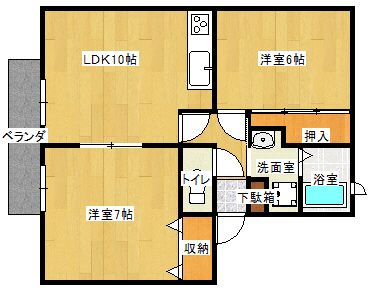 ASTECIO千代川の間取り