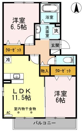 エスペランサ末広の間取り