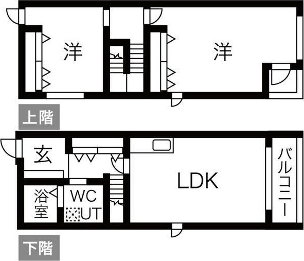 COULEURS BLANC (クルールブラン)の間取り