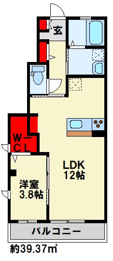 TWIN LEAF COAT　A棟の間取り