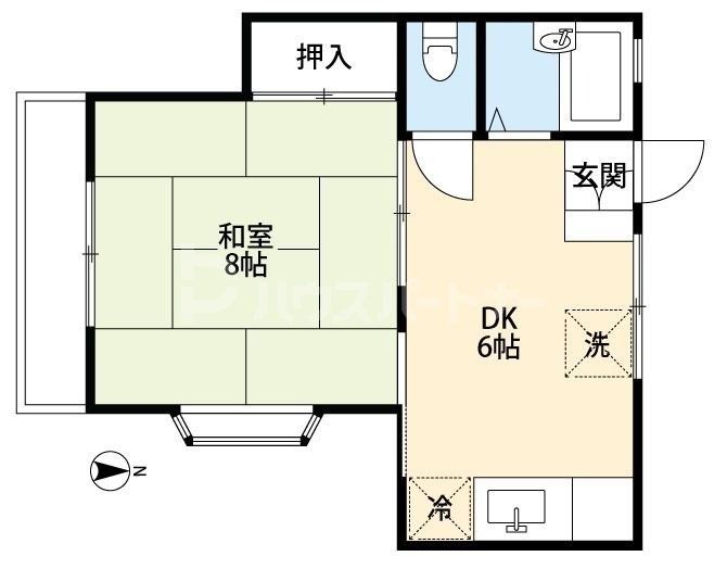 さいたま市見沼区大字中川のアパートの間取り