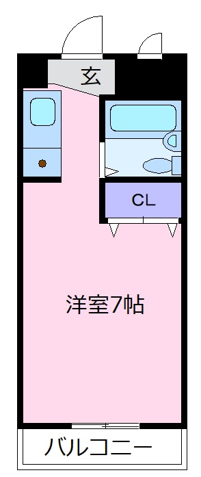 松原市天美西のマンションの間取り