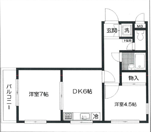 日神パレス中延の間取り