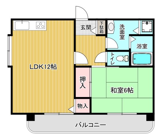 ふぁみ～ゆ東住吉の間取り