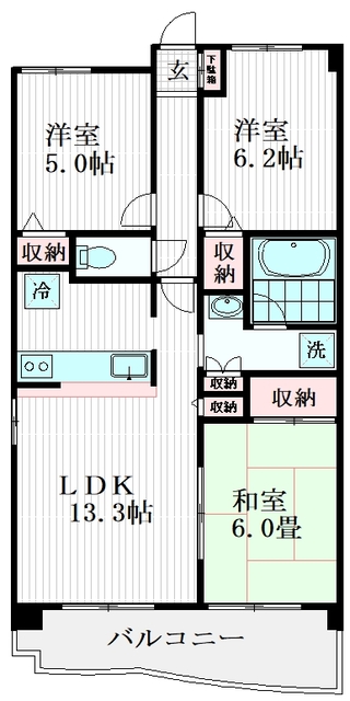 エスト アルカンシェルの間取り