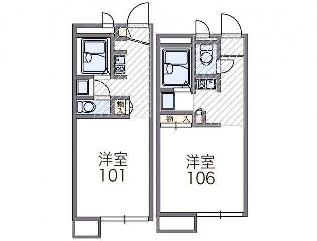 レオパレスMIRAIの間取り