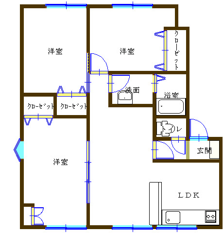 メイユールペアハイツA棟の間取り