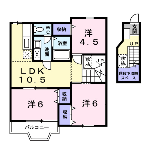 オリエンス忠岡１番館の間取り