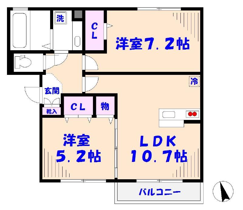 ソーレルーチェの間取り