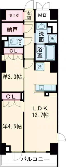 RJRプレシア大森北の間取り