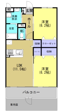 コンフォート菊池の間取り