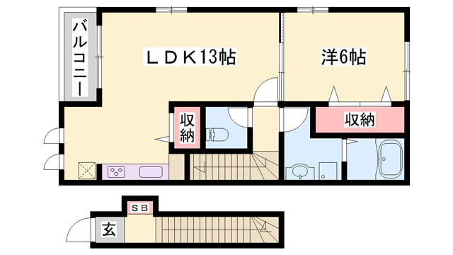 ボニート・ショコラIIの間取り