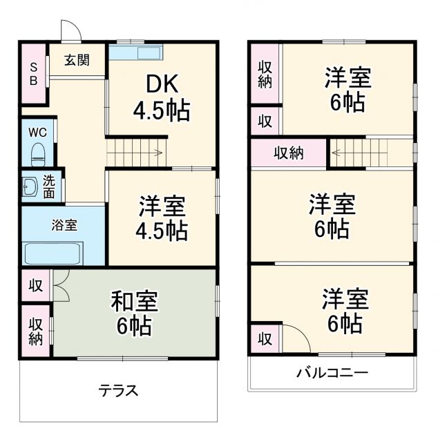 【ペットと暮らせる船橋戸建の間取り】