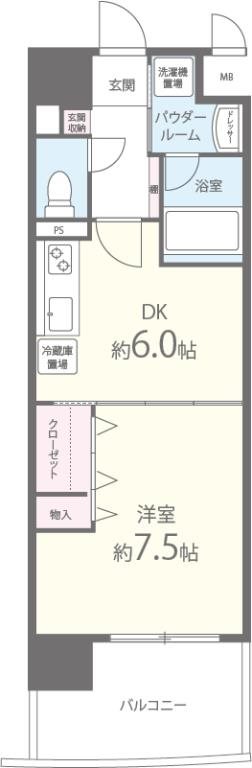 Art　Pension高井田の間取り