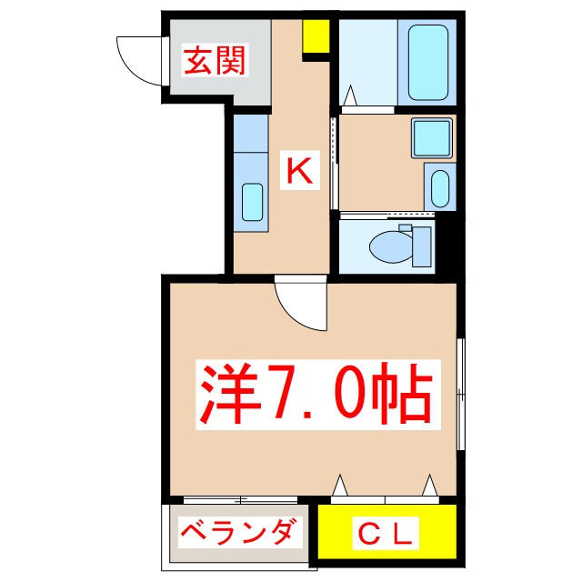 シャトーアベニールの間取り