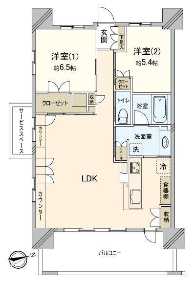 パークシティ柏の葉キャンパスサウスフロントユニバーサルレジデンスの間取り