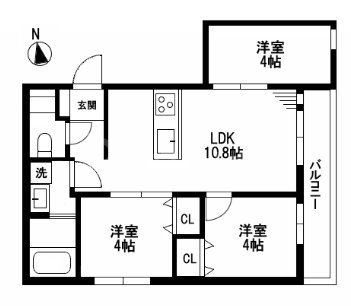 ミア流山の間取り