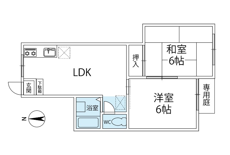 【藤沢フラワーマンションの間取り】