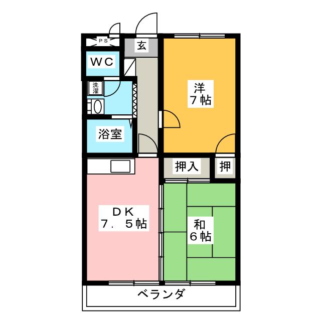 サンセジュール東別院の間取り