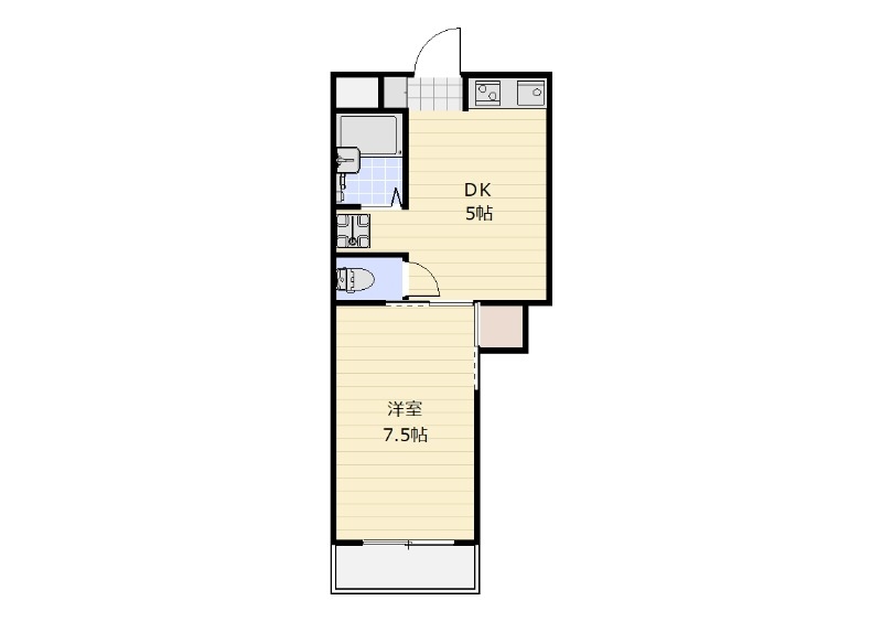 共栄マンションの間取り