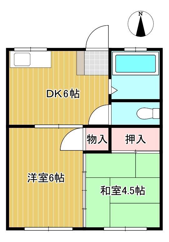 畑田第一アパートの間取り