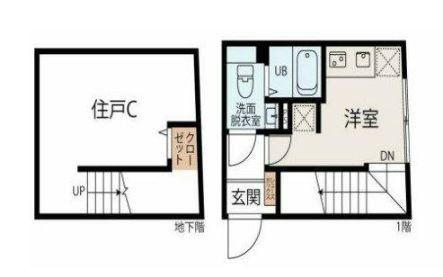 大田区田園調布のマンションの間取り