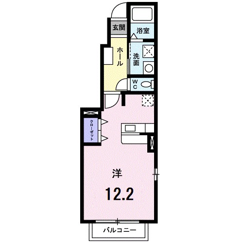 プリムローズ中山Ｂの間取り