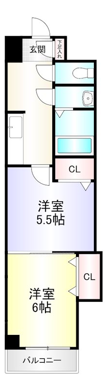 中津口センタービルの間取り