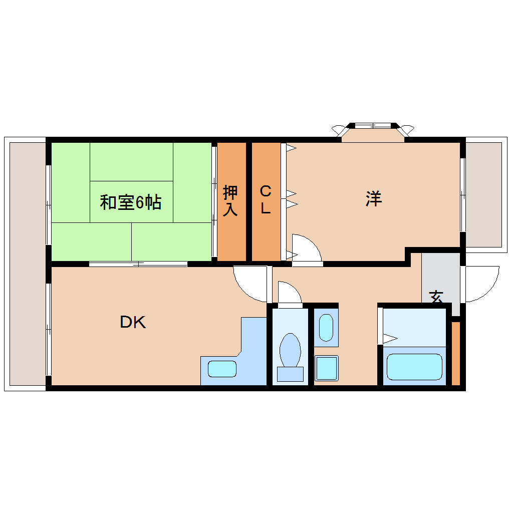 尼崎市道意町のマンションの間取り