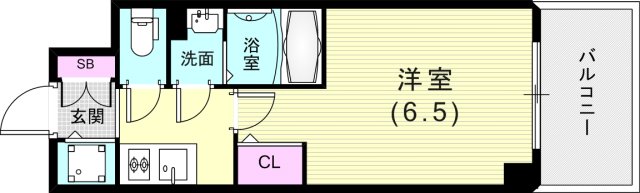 【エスリード神戸兵庫駅ミッドポートの間取り】