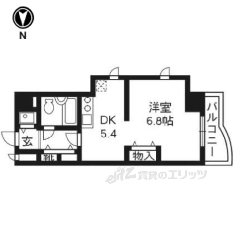 ＤＥＴＯＭ－１銀閣寺道の間取り