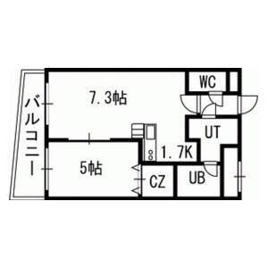 札幌市中央区南一条東のマンションの間取り