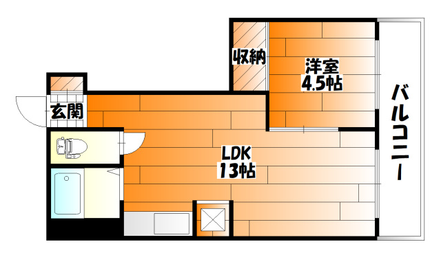 広島市中区舟入南のマンションの間取り