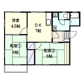 クレセント山下Bの間取り