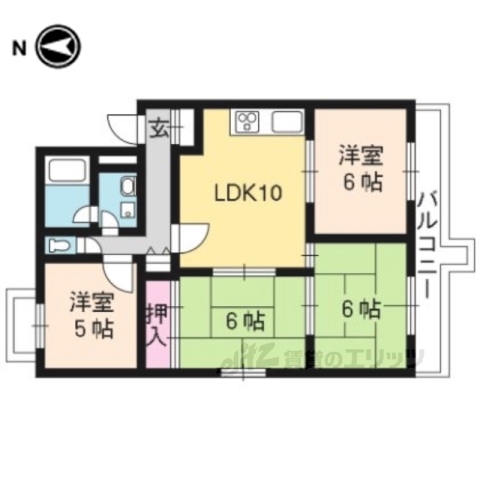 シャルト北苑の間取り